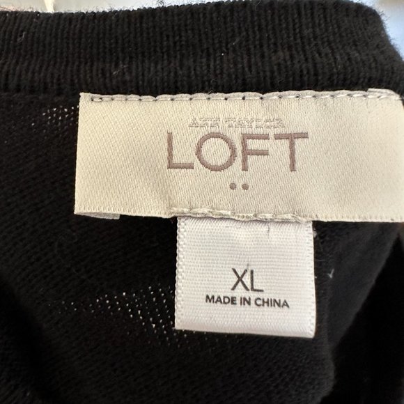 LOFT Women's Black Cardigan - Picture 2 of 2